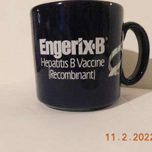 Rare Vintag Pharmaceutical Apothecary Engerix-B Hepatitis Advertising Coffee Mug